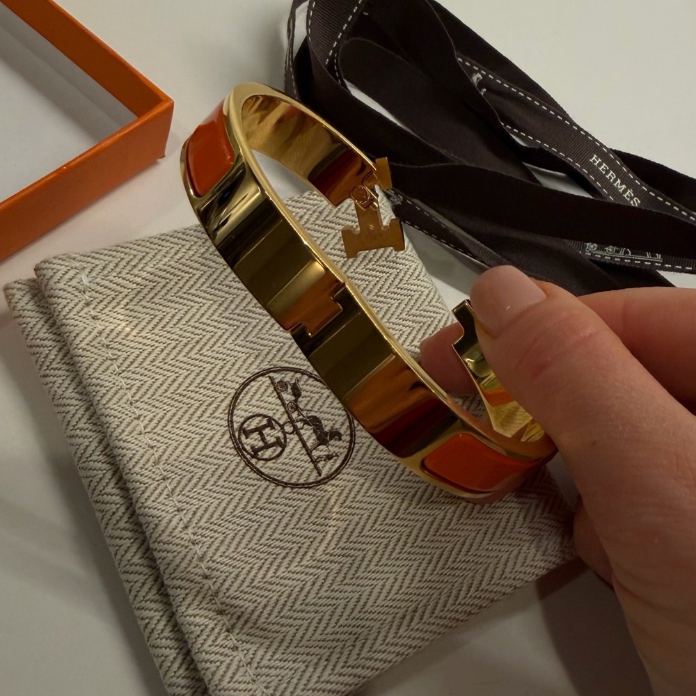 Original Hermes clic H bracelet. - Picture 6 of 11